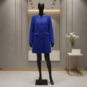 Chico's Royal Blue Trench Coat